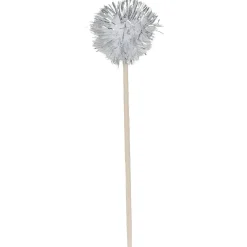 Pic à apéritif embout boule noir doré argenté x12