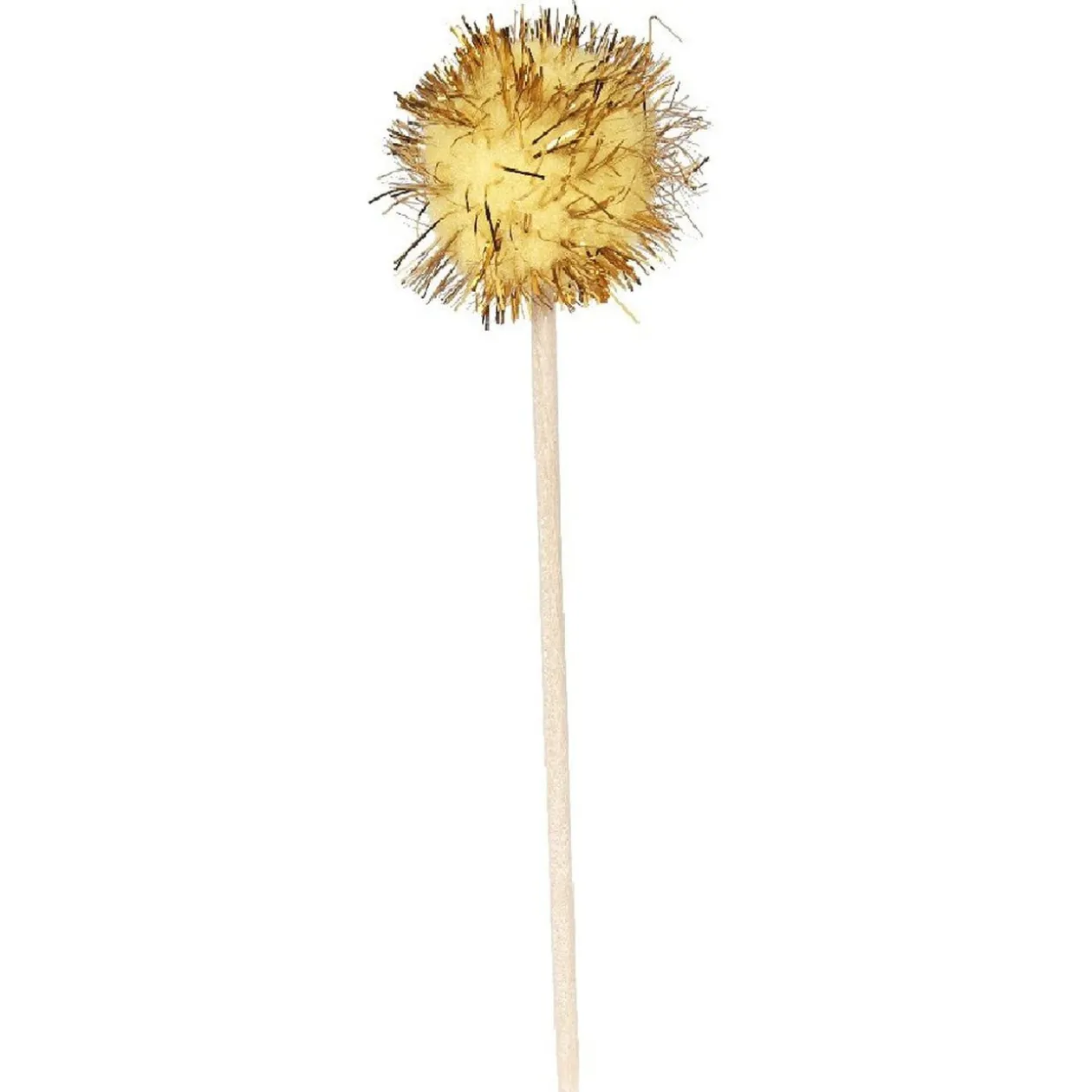 Pic à apéritif embout boule noir doré argenté x12