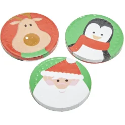 Pièce de monnaie en chocolat spécial noël