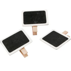 Pince ardoise à bord blanc x6