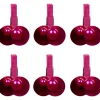 Pince coquillage rose fuchsia x6