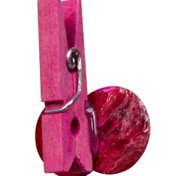 Pince coquillage rose fuchsia x6