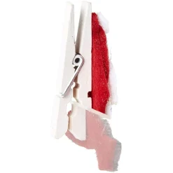 Pince de Noël motif renne et bonhomme de neige x6