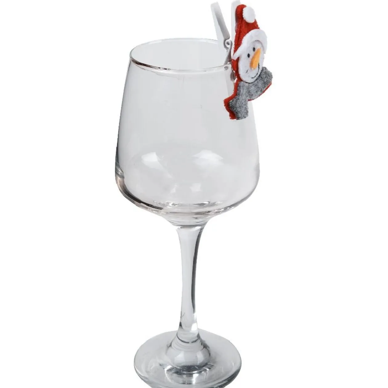 Pince de Noël motif renne et bonhomme de neige x6