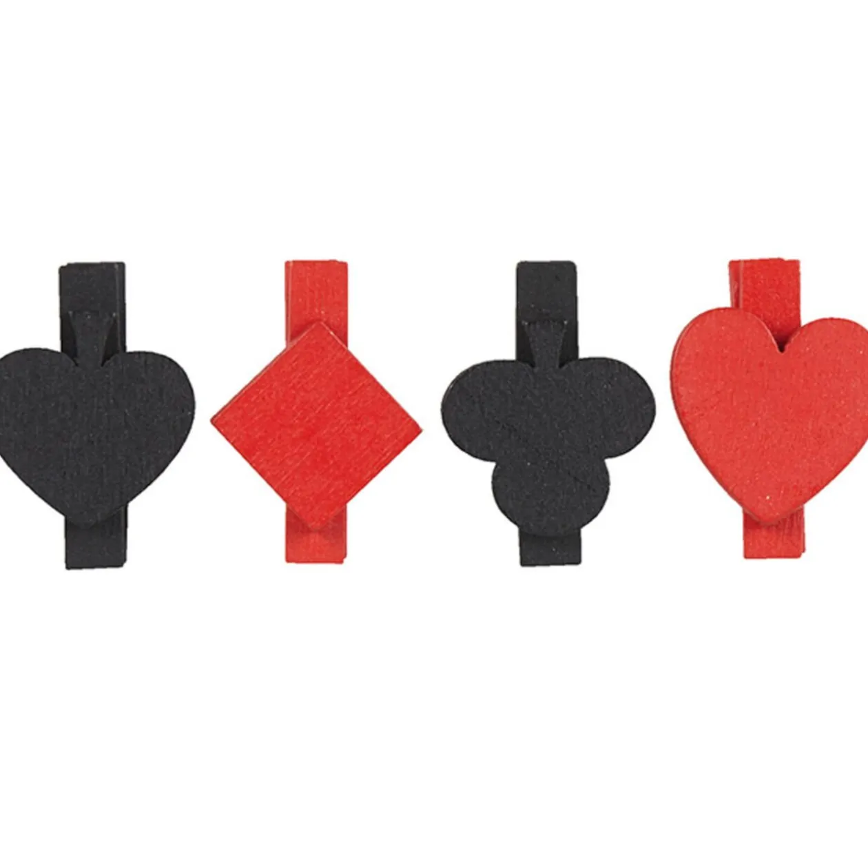 Pince porte nom design poker x4