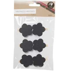 Pince étiquette ardoise x6