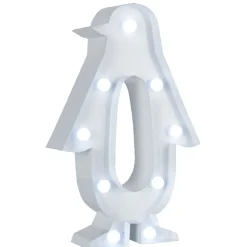 Pingouin blanc lumineux à poser