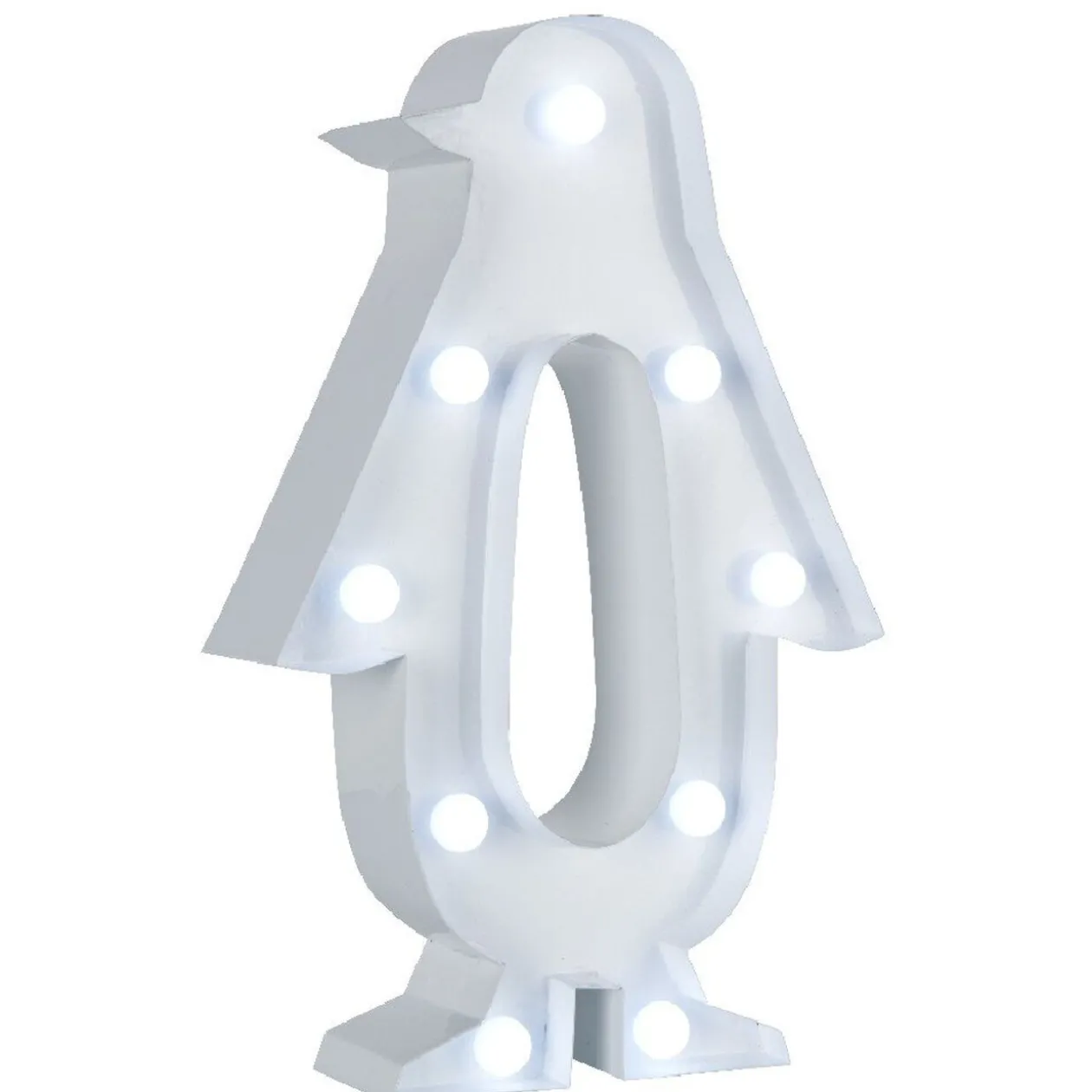 Pingouin blanc lumineux à poser