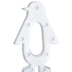 Pingouin blanc lumineux à poser