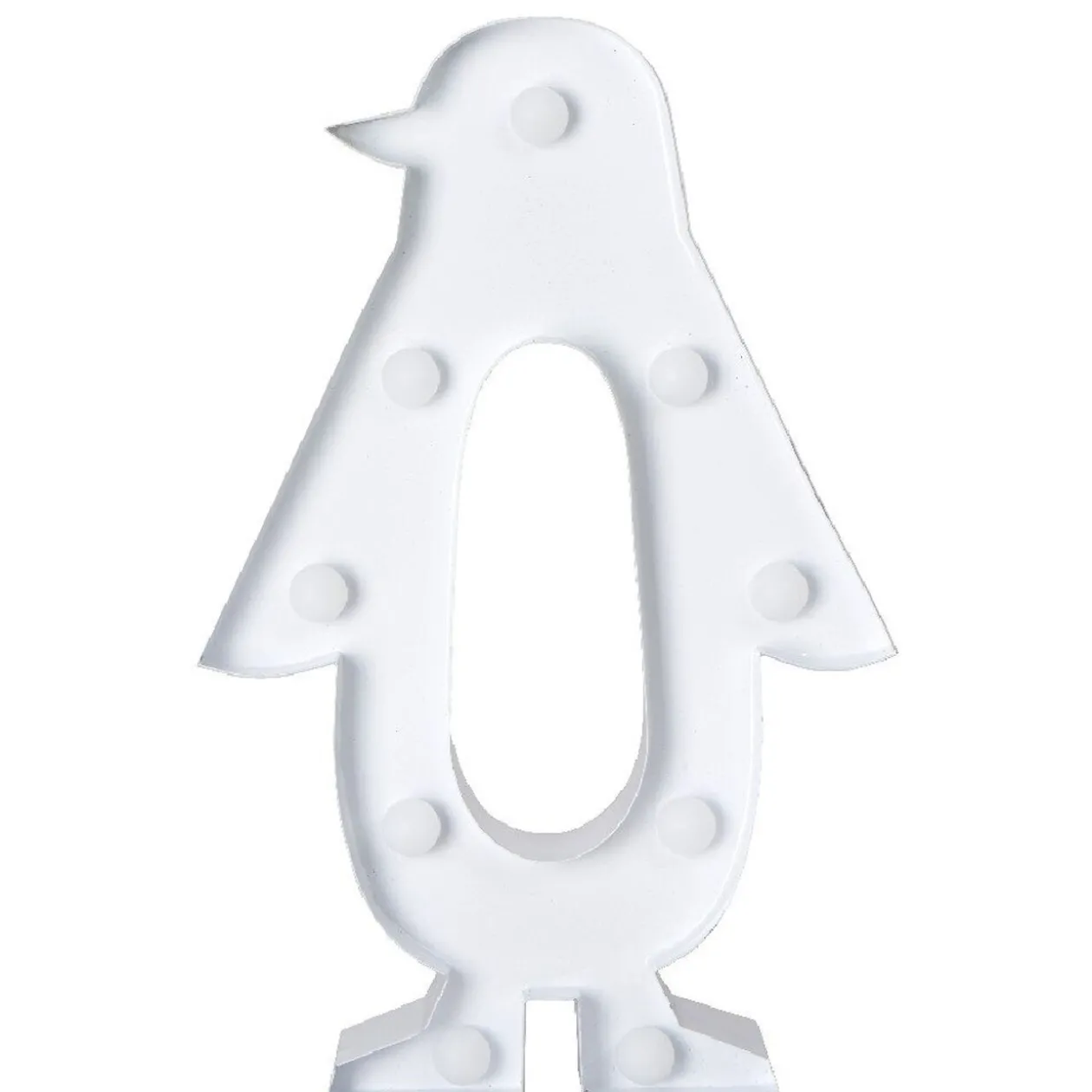 Pingouin blanc lumineux à poser