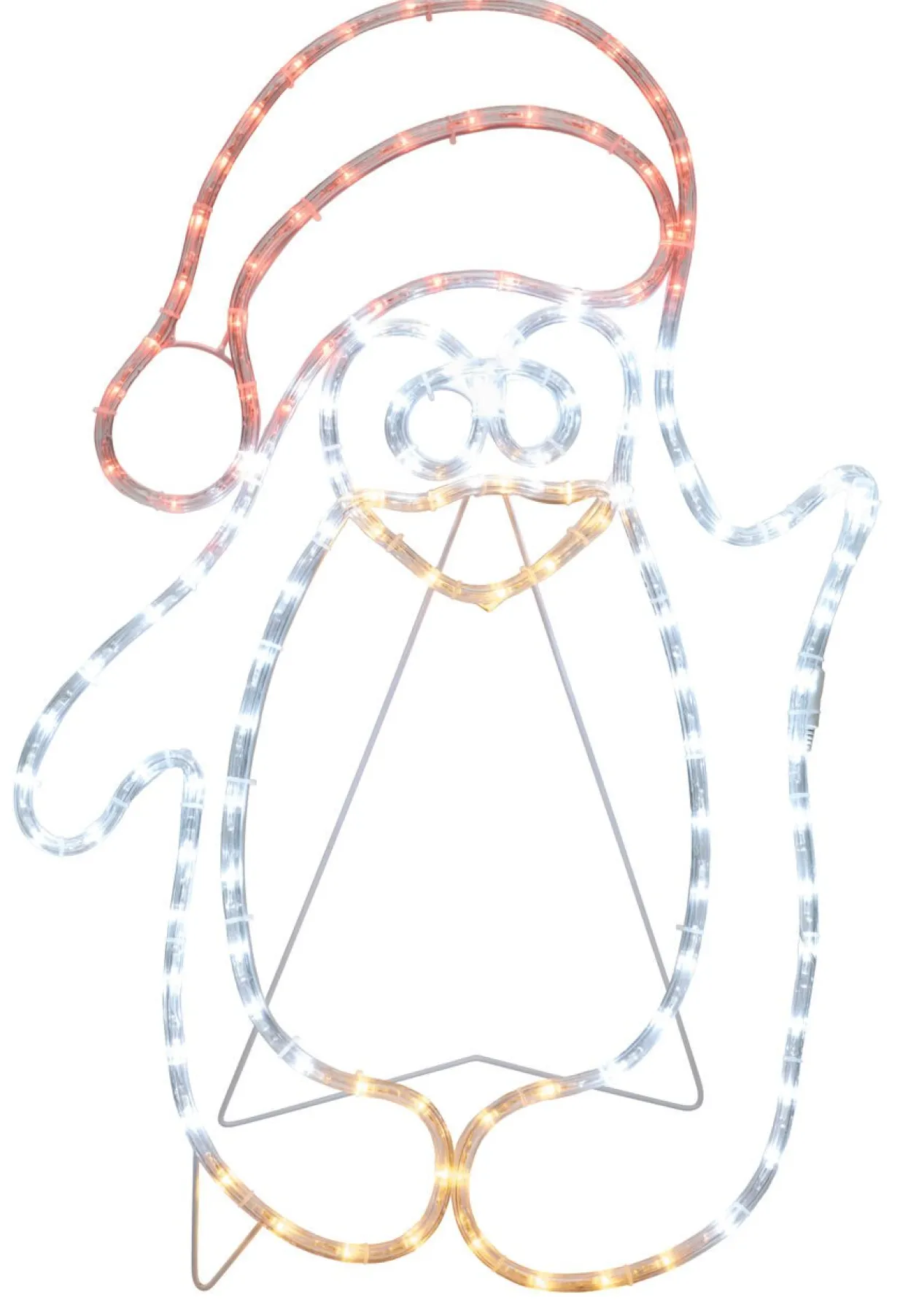 Pingouin néon lumineux blanc Noël