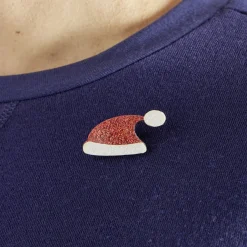 Pins Noël pailleté x4