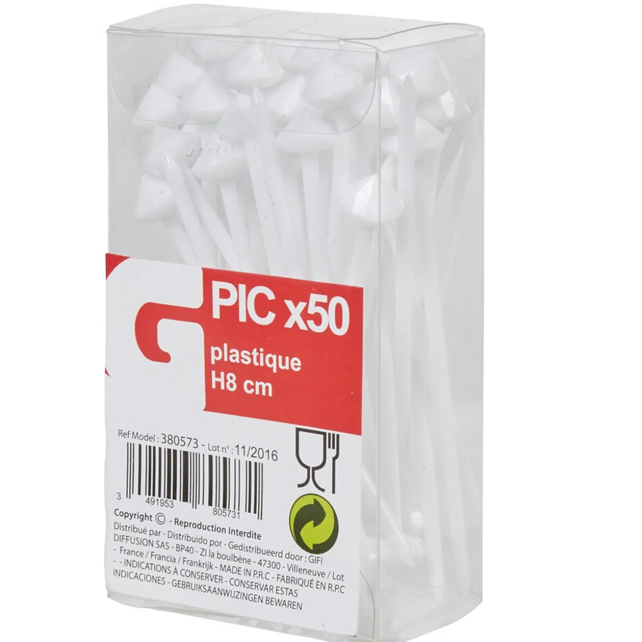 Pique à apéritif blanc x50