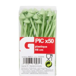 Pique à apéritif vert anis x50