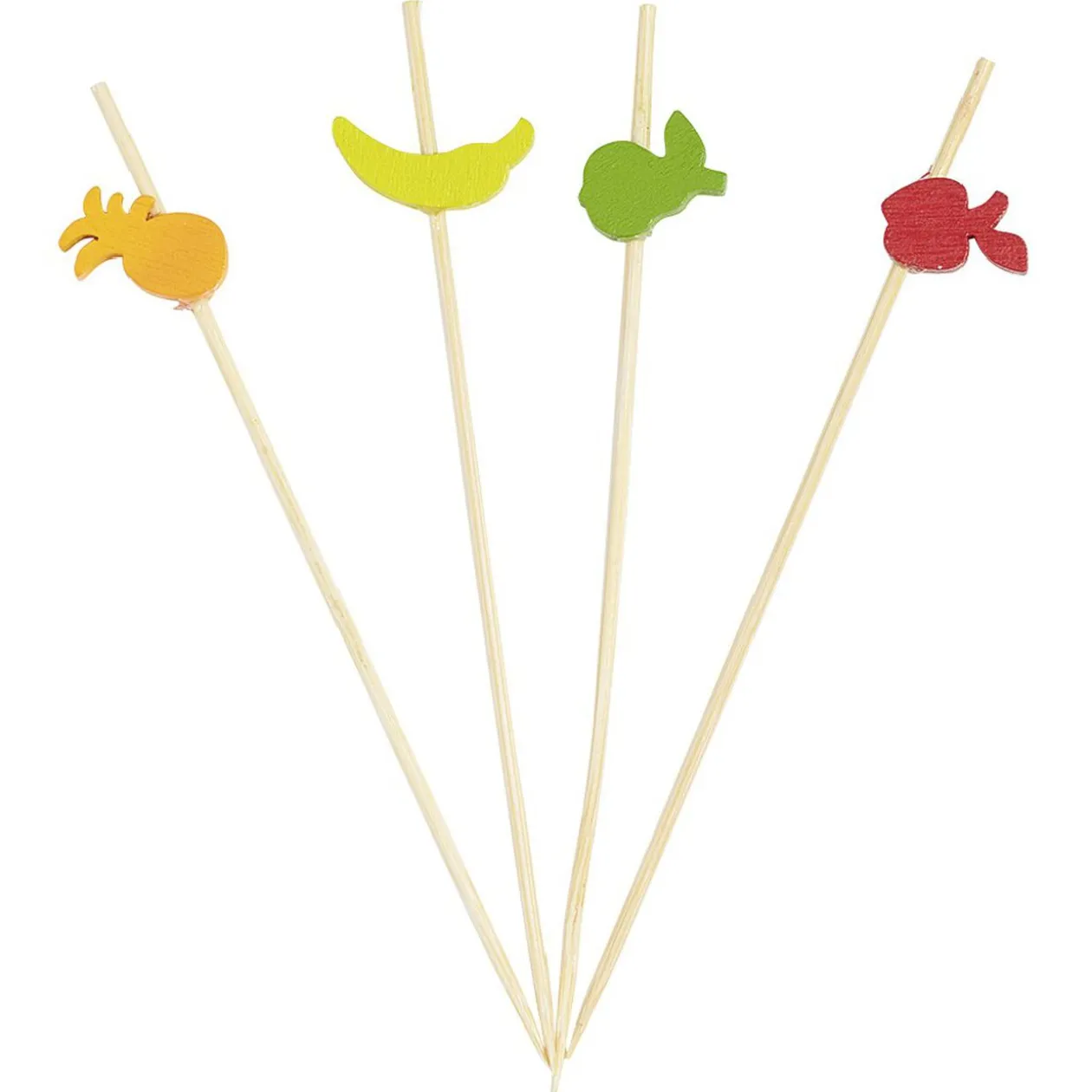 Pique à cocktail fruits d'été x30