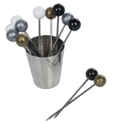 Pique à escargot ou bigorneau x 12 avec bac