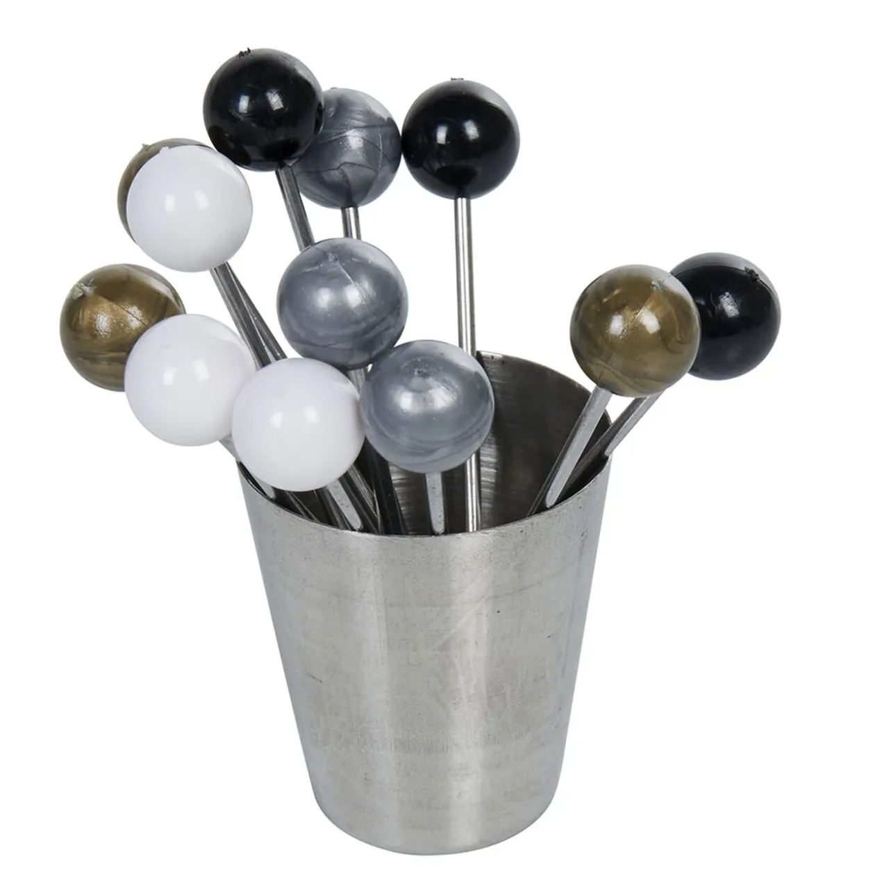 Pique à escargot ou bigorneau x 12 avec bac