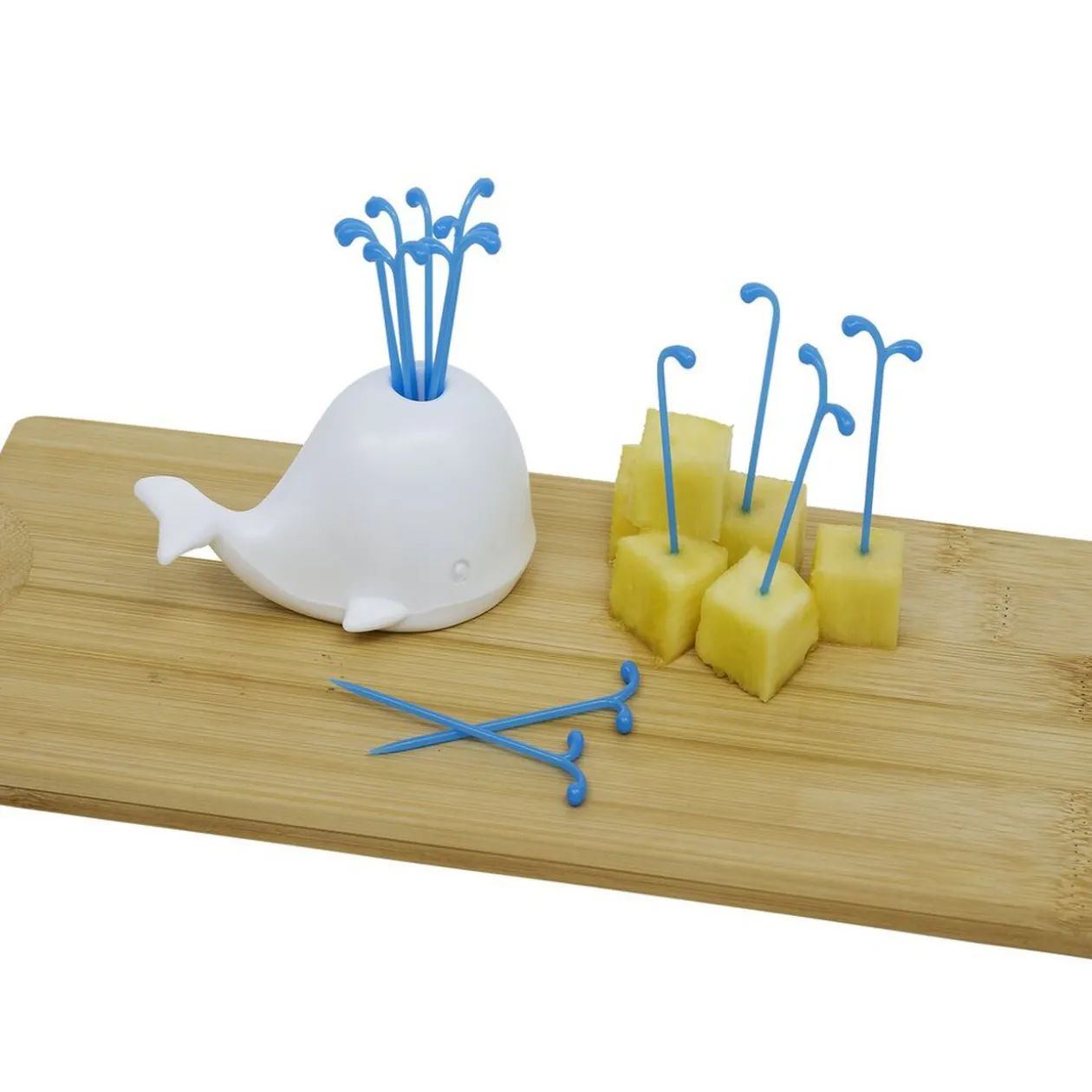 Pique apéritif avec support baleine blanche