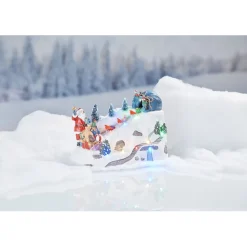 Piste de neige lumineuse musicale et animée 10 LED