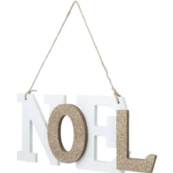 Plaque mot NOËL à suspendre
