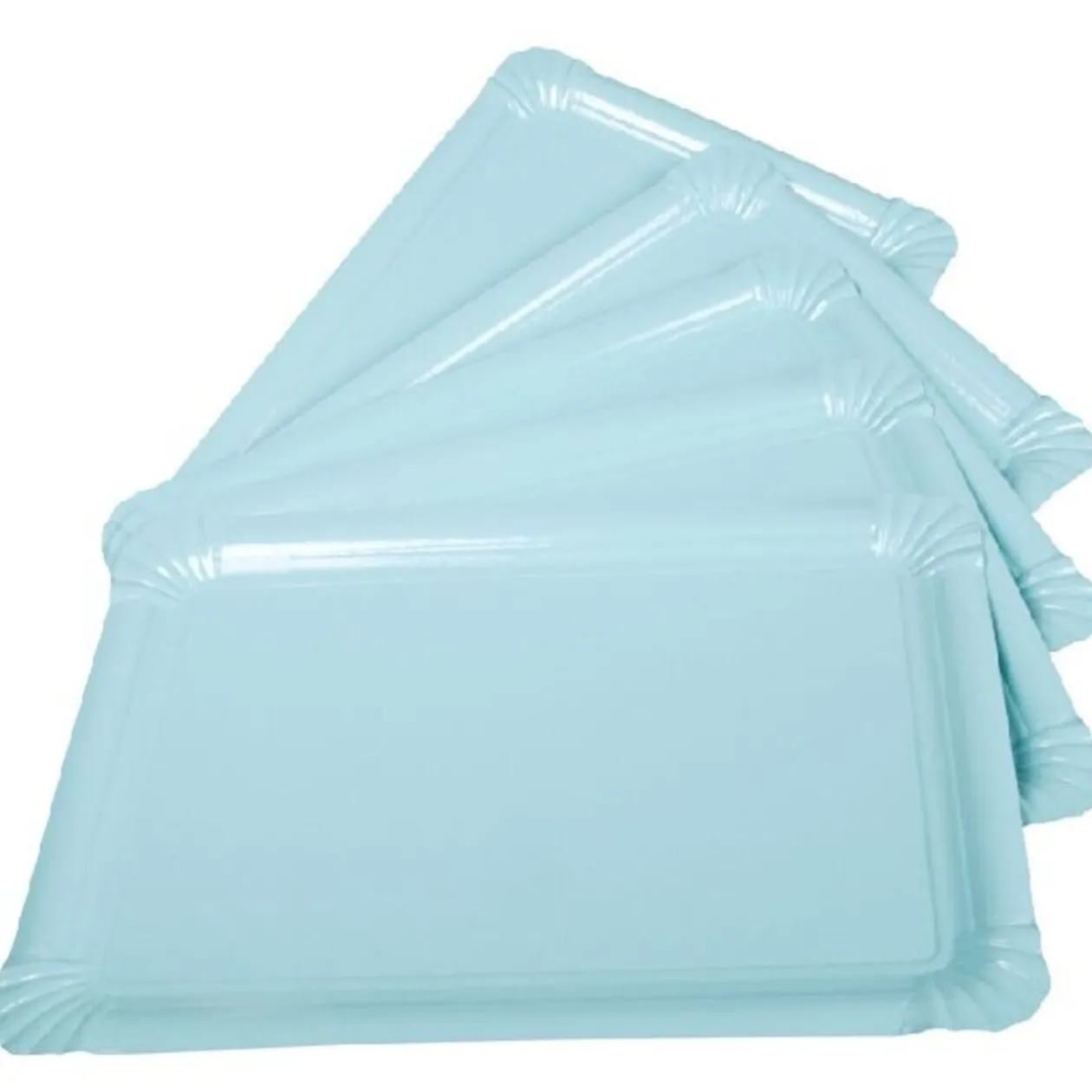 Plateau carton bleu X5