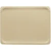 Plateau en carton blanc crème x10