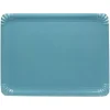 Plateaux en carton turquoise x10