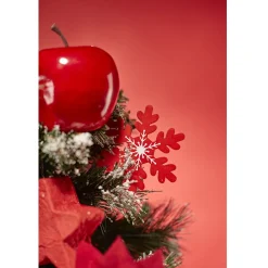 Pomme rouge à suspendre déco Noël