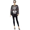 Poncho adulte Halloween squelette jour des morts calavera TU