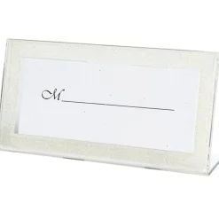 Porte nom cadre ivoire pailleté