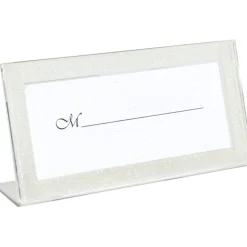 Porte nom cadre ivoire pailleté