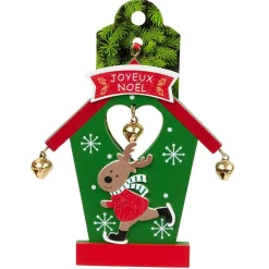 Porte nom design maison de Noël