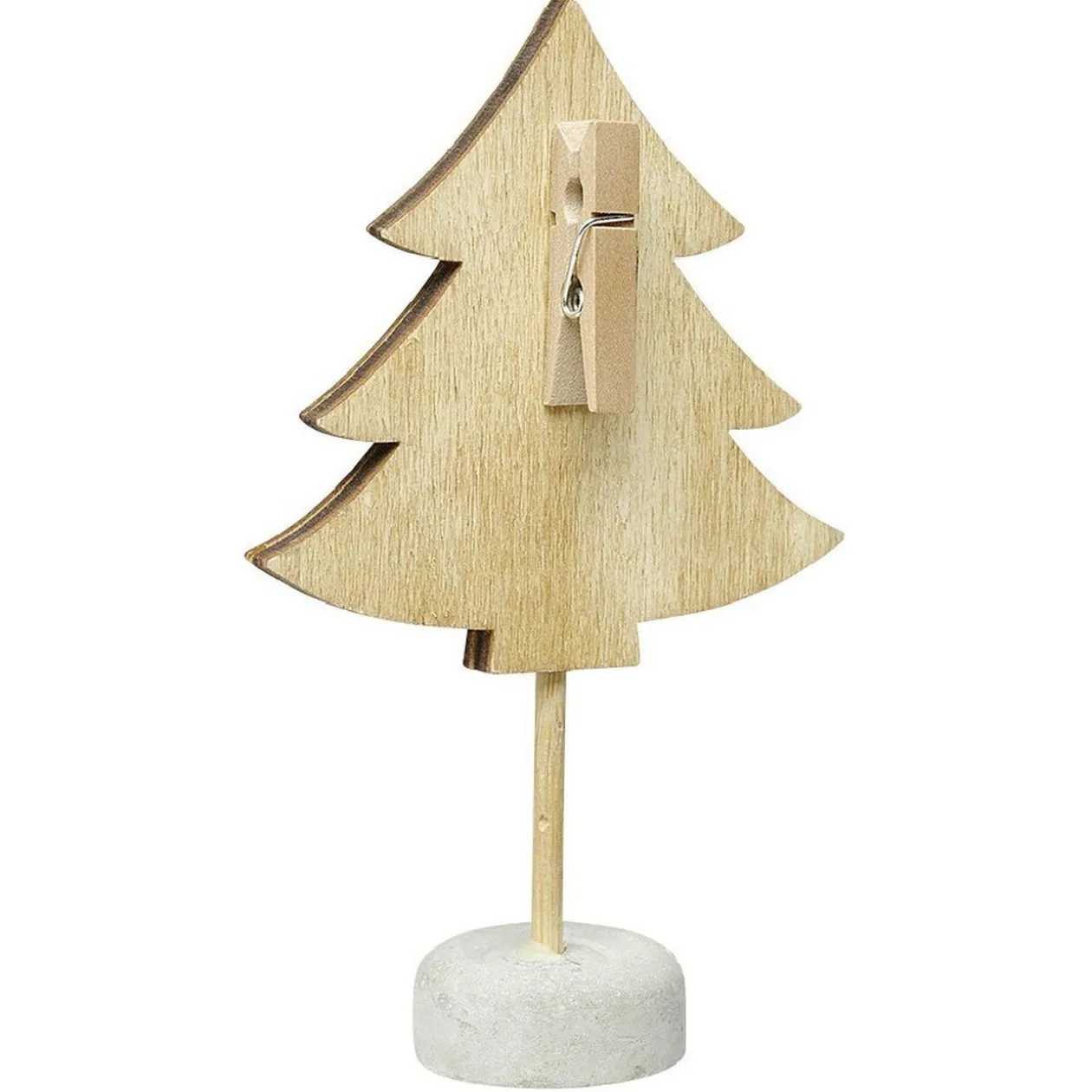 Porte nom en pin forme sapin ou étoile