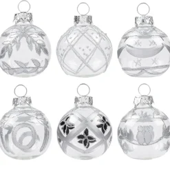 Porte nom transparent argenté x6