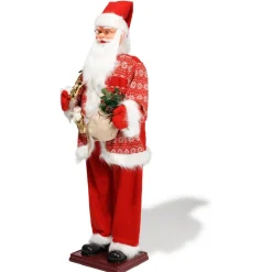 Père Noël animé musical H180 cm intérieur