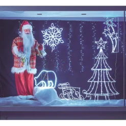 Père Noël animé musical H180 cm intérieur