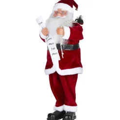 Père Noël décoratif d'intérieur H. 80 cm