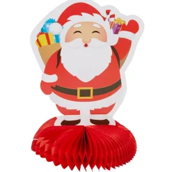 Père noël en papier 3D à poser h. 21 cm