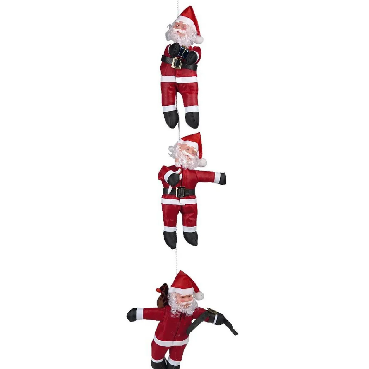 Père Noël grimpeur x3 h.100 cm