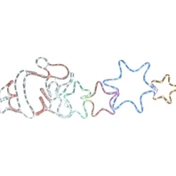 Père Noël lumineux multicolore fixe