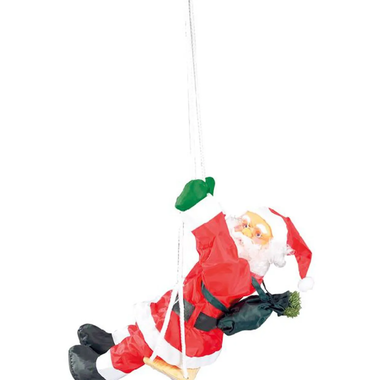 Père Noël sur balançoire