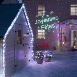 Projecteur de Noël laser design Joyeuses fêtes