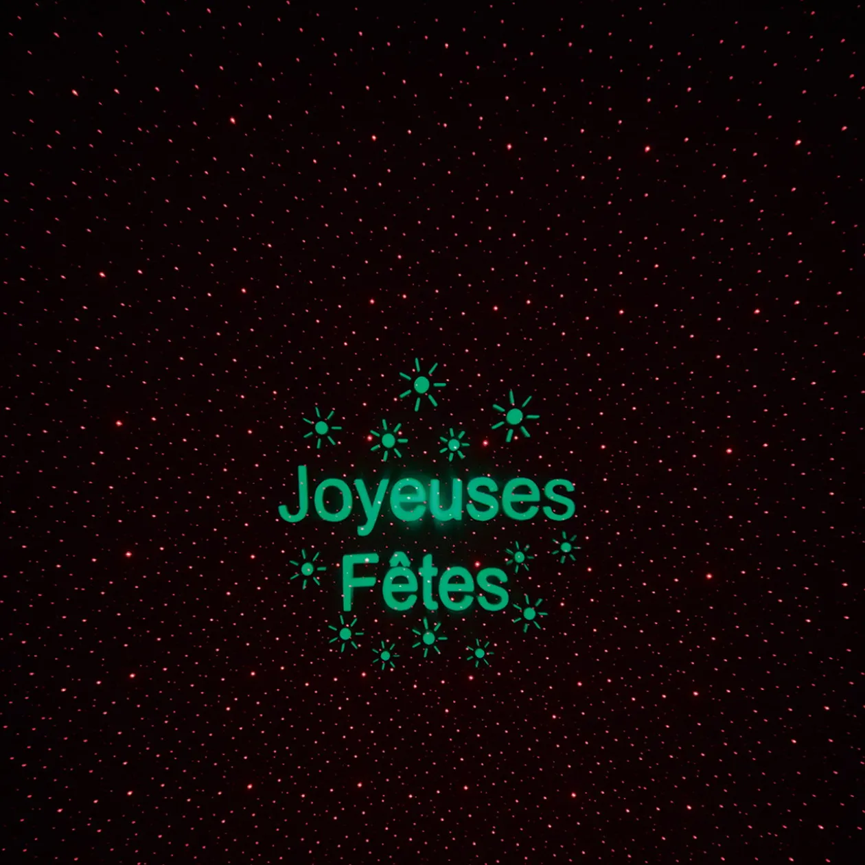 Projecteur de Noël laser design Joyeuses fêtes
