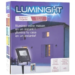 Projecteur extérieur 1 LED couleur changeante