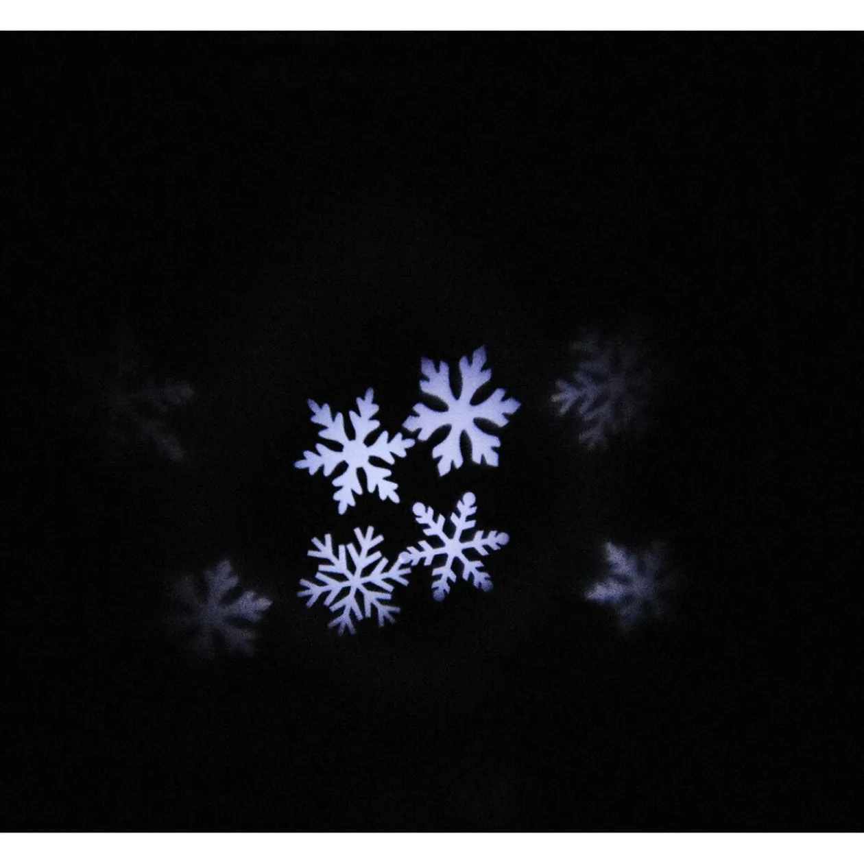 Projecteur extérieur LED Noël motifs flocons animés