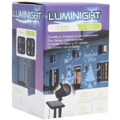 Projecteur extérieur LED solaire Noël motifs animés