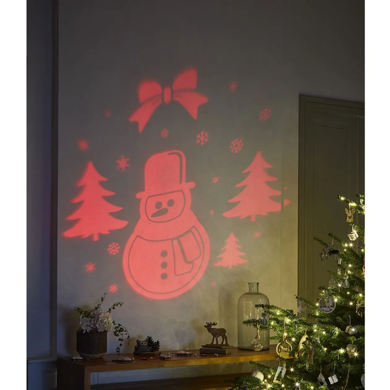 Projecteur intérieur LED Noël motifs animés