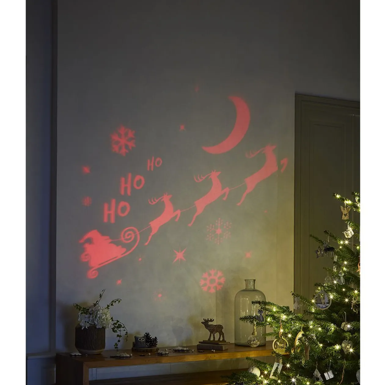 Projecteur intérieur LED Noël motifs animés