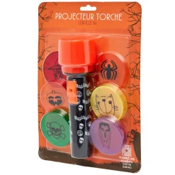 Projecteur lampe torche 6 lentilles Halloween