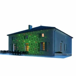 Projecteur laser animé vert spirales